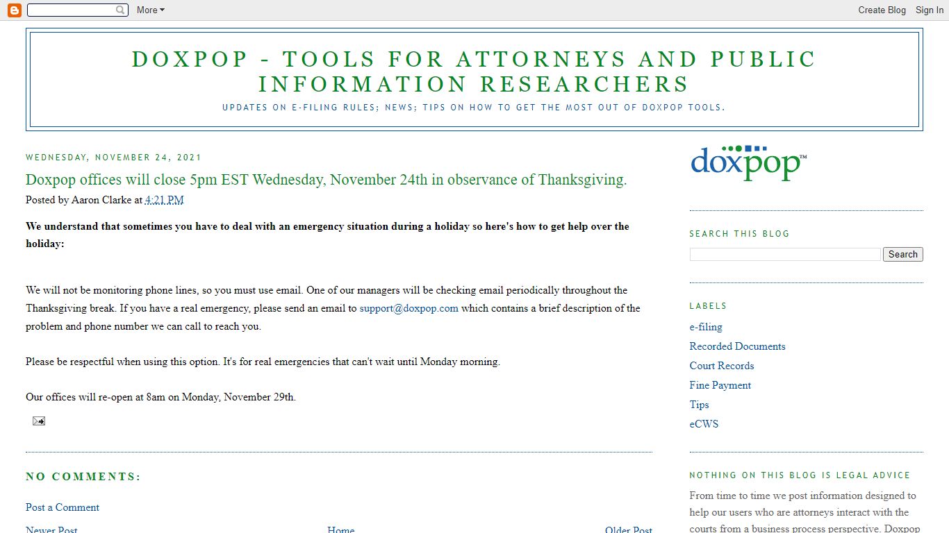 Doxpop - Tools for Attorneys and Public Information Researchers: Doxpop ...